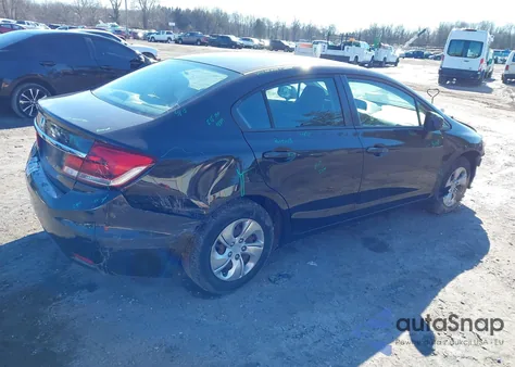 2013 Honda Civic Lx из США, поврежденный, VIN 2HGFB2F5XDH513908